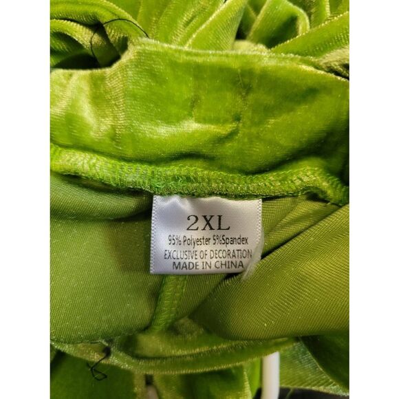 Grinch Bell Bottom Jumpsuit, Girls Size 6 - Picture 4 of 4